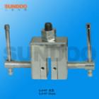 SJJ-13實(shí)驗(yàn)夾具 ,適用范圍：木塊、玻璃、皮革、紙張等片狀，塊狀物材料推拉力，破壞力測試。 最大負(fù)荷：5000N