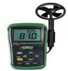 風(fēng)速儀DT-618  31/2數(shù)字液晶顯示屏，量程：0.3-45.0m/s；分辯率：0.1，準(zhǔn)確率：3%，單位可以轉(zhuǎn)換：m/s；Knots；Km/Hr；溫度范圍：0～60℃；分辨率：0.1；精確度：±2℃

