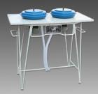 P-2  試樣拋光機(jī)  電動(dòng)機(jī)功率：180w.拋盤直徑：200mm.電源：380v 50Hz.轉(zhuǎn)速：1400r/min或900r/min(定制）.外型尺寸：900x500x915mm.主要附件：拋光織物2片
