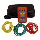 
● 可檢測頻率40Hz至60Hz，電壓100V至600V以內(nèi)的三相交流電源。 

● 有斷相時(shí)，LED及聲音報(bào)警；順時(shí)針箭頭及LED的點(diǎn)亮順序顯示三相電相序的正、反向。 

● 儀器無金屬件外露，絕緣性能好，安全可靠。 

● 體積小，重量輕，攜帶方便。


